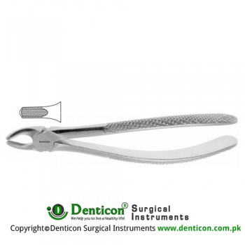 English Pattern Tooth Extracting Forcep (Child) Fig. 39 (For Upper Molars) Stainless Steel, Standard